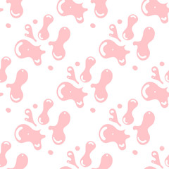 Bubble gum seamless pattern