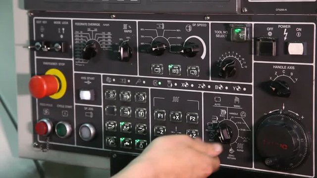 CNC machine. Remote Control.