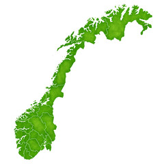 Fototapeta premium ノルウェー 地図 国 アイコン