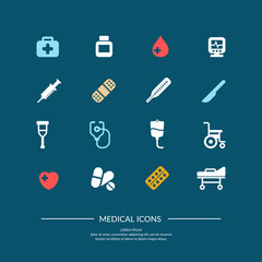 Vector set of Medical icons