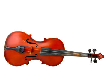 Fototapeta na wymiar violin on white isolated background