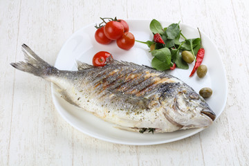 Grilled dorado