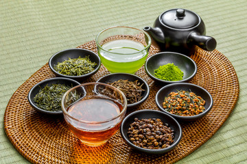 おいしい日本茶いろいろ　 Various Japanese green tea