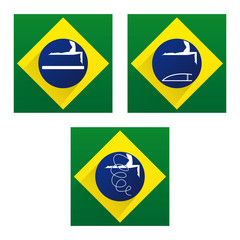OLYMPIC SPORTS PICTOGRAMS.