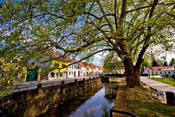 Fototapeta na wymiar Town of Samobor river and park