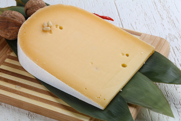 Hard yellow cheese