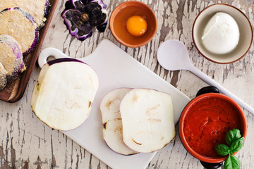 ingredients for light parmigiana