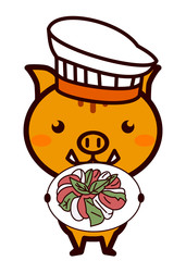 イタリア料理と動物シリーズ