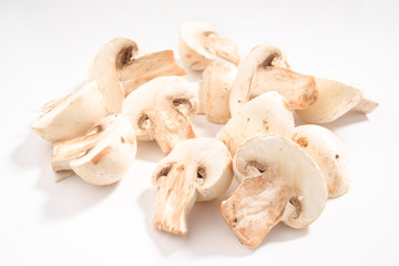 uncooked mushrooms
