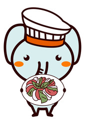 イタリア料理と動物シリーズ