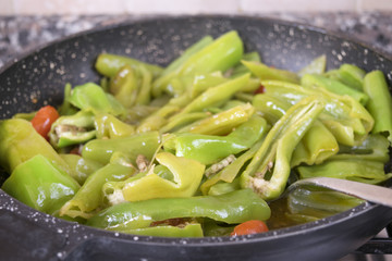 fried friarelli a kind of hot peppers