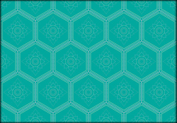 Thai vintage seamless pattern vector abstract background, with seamless pattern in swatch