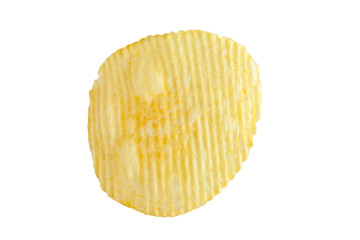 potato chip isolated on white background