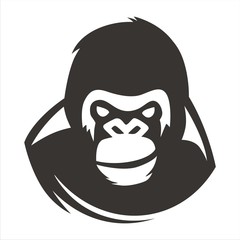 gorilla head smile