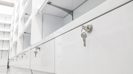 Soft focus Key cabinet locks