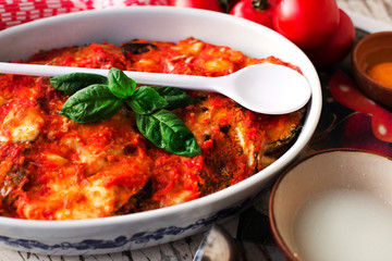 delicious eggplant parmigiana