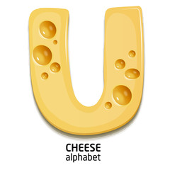 cheese alphabet letter