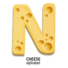 cheese alphabet letter