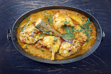 Bouillabaisse in Kupfertopf