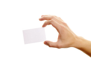 Fototapeta premium Business card in hand