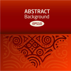 brown vector abstract African background pattern