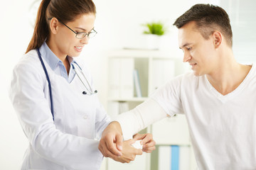 Healing broken arm