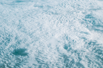 Aerial view of cloud and its shadow