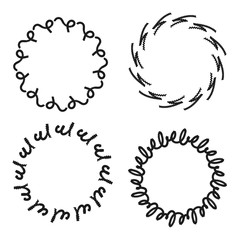 Wreath circle pattern
