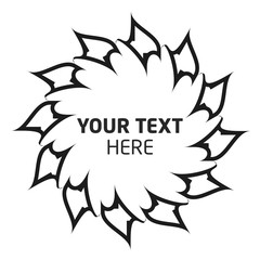 Wreath circle pattern