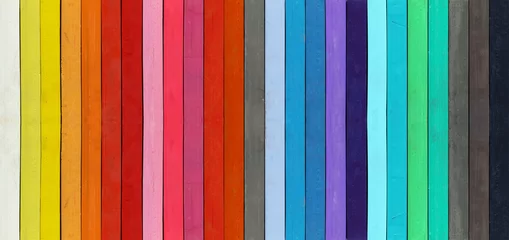 Foto op Aluminium Color range - detail of the colored pastels © siloto