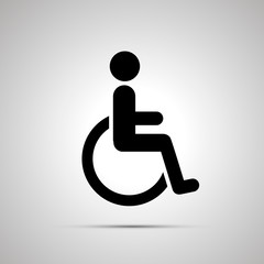 Disabled handicap simple black icon