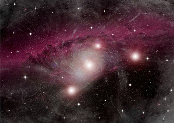 galaxy in a free space