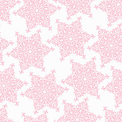 Seamless pattern with decorative stars