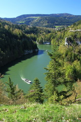 Bateaux croisière sur les bassins du Doubs