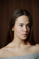 Naklejka premium photo of beautiful young woman