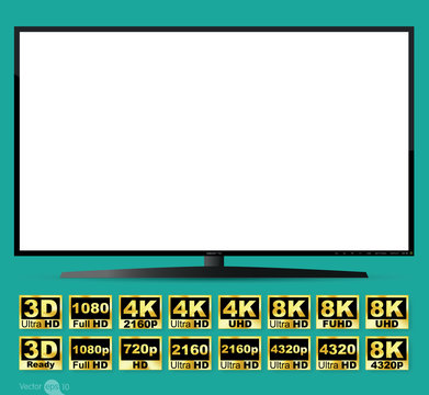 High definition digital television screen