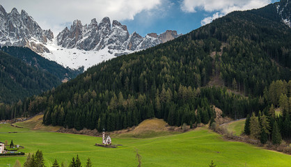 Fototapeta na wymiar Funes valley, Dolomites