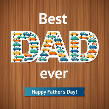 Happy fathers day card 