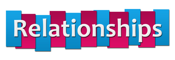 Relationships Blue Pink Stripes 