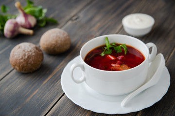 ukrainian colorful borsch