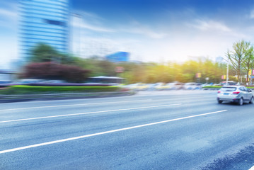 traffic in the downtown district,chongqing china.