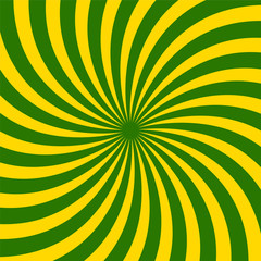 Vector Illustration. Green and Yellow Spirals Pattern. Suitable for textile, fabric and packaging