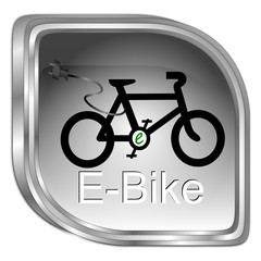 E-Bike Button - 3D illustration