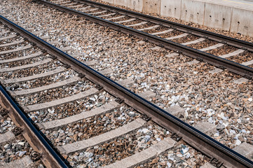 Naklejka premium Railway tracks