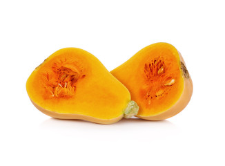 butternut squash on a white background