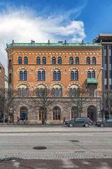 Fototapeta na wymiar Helsingborg Building Corner Facade