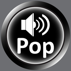 Icon black pop loudspeaker