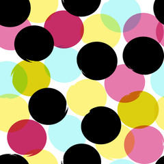 Seamless universal pattern. Polka dots, circles