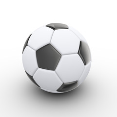 3d soccer player ball