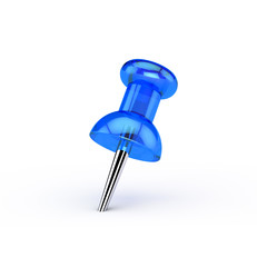 Blue pushpin